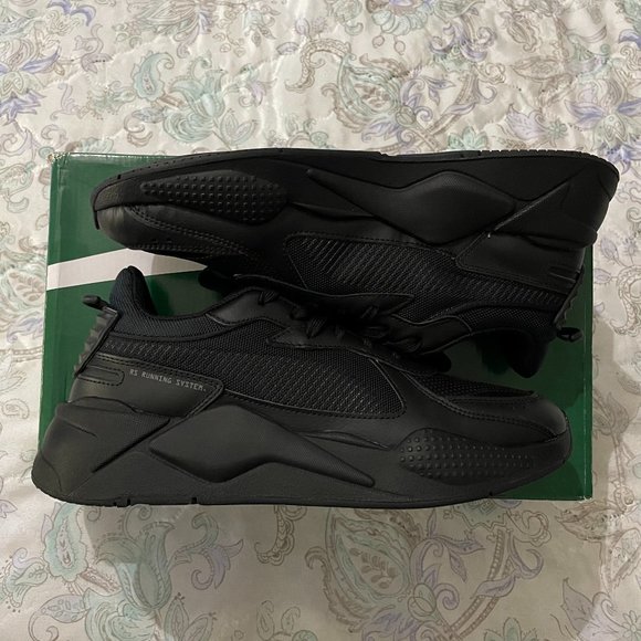 Puma Other - RARE Puma RS-X Winterized Trainers Black Leather Sneakers